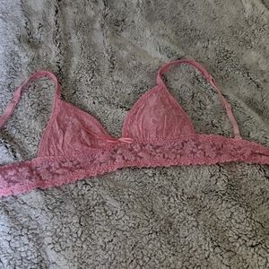 Pretty pink lace bra